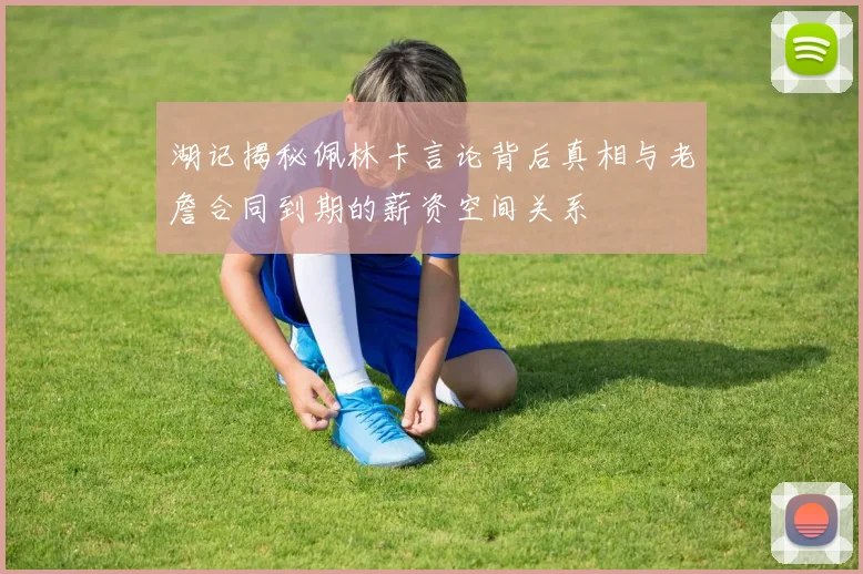 湖记揭秘佩林卡言论背后真相与老詹合同到期的薪资空间关系